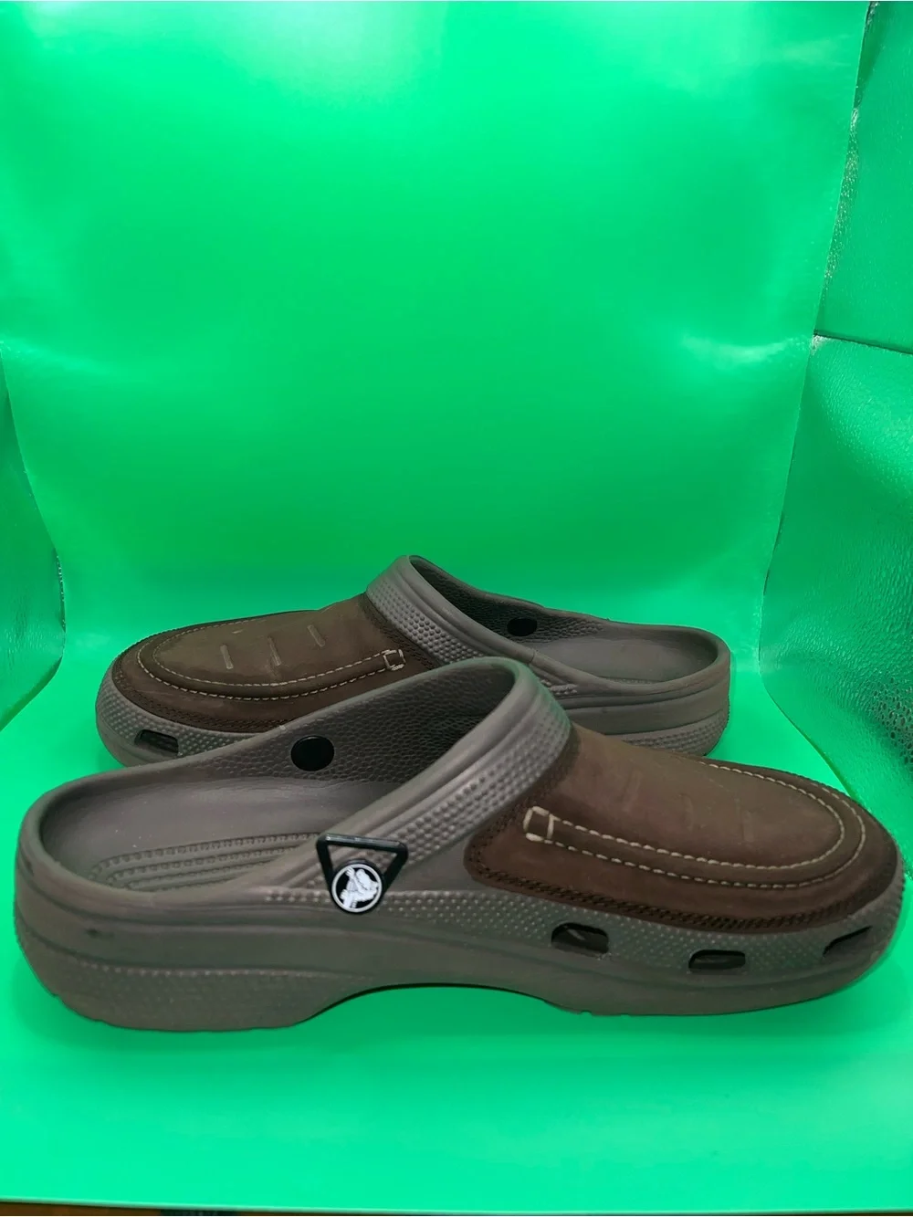 CROCS Brown Classic Clog Slide - Men's Casual Slip-On